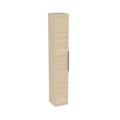 Colonne de salle de bains suspendue 1 porte effet bois l.30 cm x H.183 x P.30 cm, Pamili* Colonne De Salle De Bains