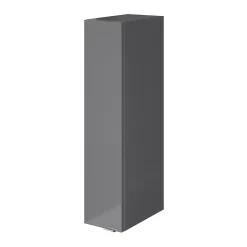 GoodHome Colonne de salle de bains suspendue faible largeur gris brillant l.20 x H.90 x P.36 cm, Imandra