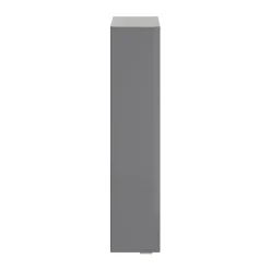 GoodHome Colonne de salle de bains suspendue faible largeur gris brillant l.20 x H.90 x P.36 cm, Imandra