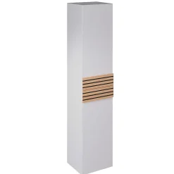 Decotec Colonne de salle de bains à suspendre ouverture droite Archi blanc mat H. 160 x L. 35 cm