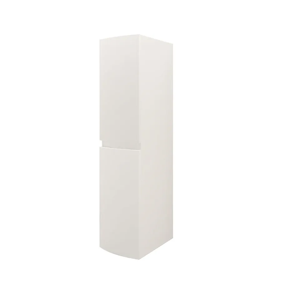 Colonne de salle de bains blanc mat Vague 30 cm