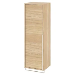 GoodHome Colonne de salle de bains suspendue avec porte-serviettes effet bois l.36 x H.115 x P.30 cm, Maza
