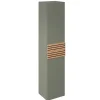 Decotec Colonne de salle de bains à suspendre ouverture droite Archi fougère mat H. 160 x L. 35 cm