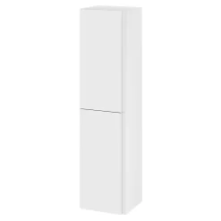 GoodHome Colonne de salle de bains blanc mat 2 portes l.40 x H.160 x P.36 cm Levanna