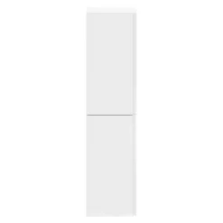 GoodHome Colonne de salle de bains blanc mat 2 portes l.40 x H.160 x P.36 cm Levanna