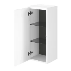 GoodHome Colonne de salle de bains l.35 x H.80 x P.30 cm blanc mat Kentia