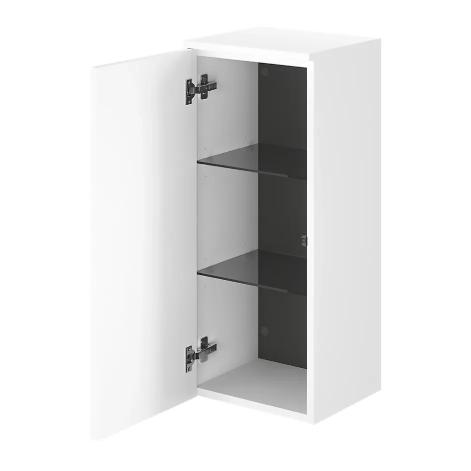 GoodHome Colonne de salle de bains l.35 x H.80 x P.30 cm blanc mat Kentia