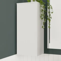 GoodHome Colonne de salle de bains l.35 x H.80 x P.30 cm blanc mat Kentia