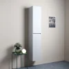 Kiamami Valentina Colonne De Salle De Bains Suspendue Avec 2 Portes En Bois Blanc Bois 30X170 Barcellona