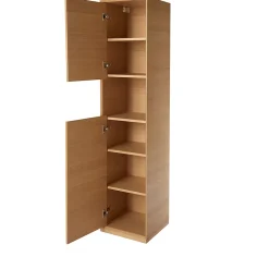GoodHome Colonne de salle de bains Avela placage chêne L.40 x H.170 cm x P.36