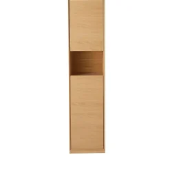 GoodHome Colonne de salle de bains Avela placage chêne L.40 x H.170 cm x P.36