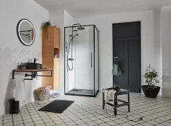 GoodHome Colonne de salle de bains Avela placage chêne L.40 x H.170 cm x P.36