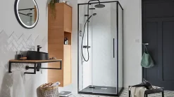GoodHome Colonne de salle de bains Avela placage chêne L.40 x H.170 cm x P.36