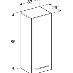 Geberit Colonne de salle de bains H.85 cm bleu Selva
