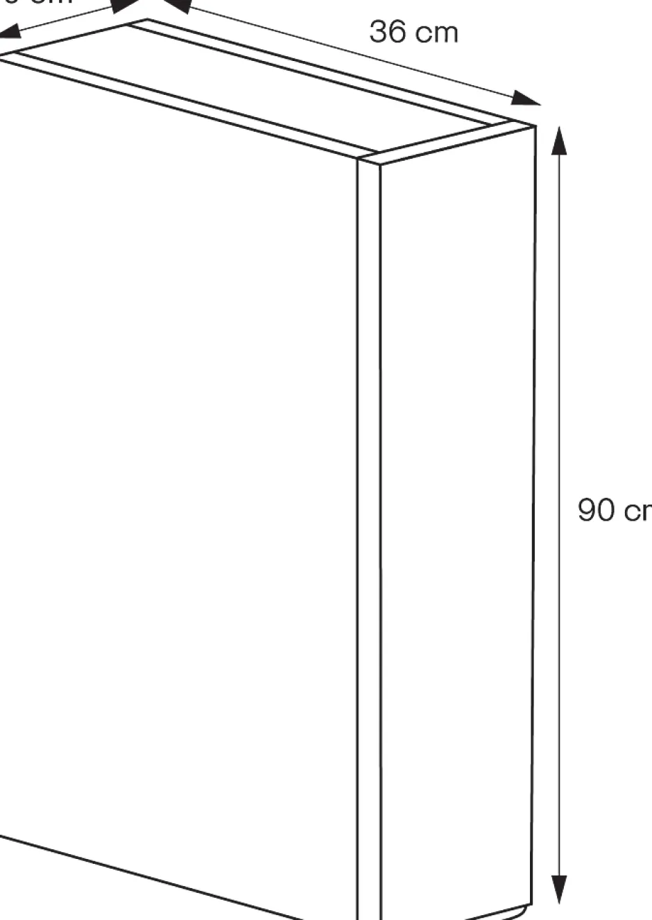 GoodHome Colonne de salle de bains suspendue faible largeur effet noyer l.20 x H.90 x P.36 cm, Imandra* Meuble Sous-Vasque
