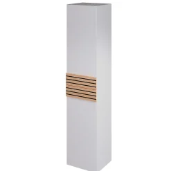Decotec Colonne de salle de bains à suspendre ouverture gauche Archi blanc mat H. 160 x L. 35 cm* Colonne De Salle De Bains