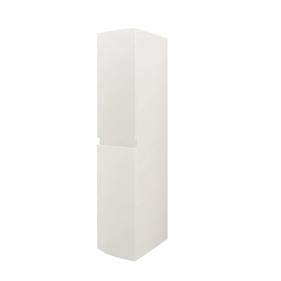 Colonne de salle de bains blanc mat Vague 40 cm
