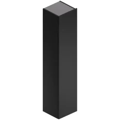 Colonne de salle de bains à suspendre Alba en mélaminé noir mat L. 35 x l. 32 x H. 160 cm