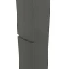 Colonne de salle de bains gris anthracite Vague 40 cm