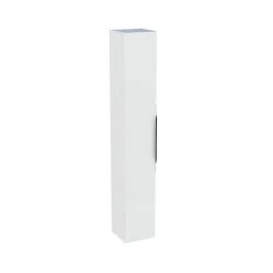 Colonne de salle de bains suspendue 1 porte blanc brillant l.30 cm x H.183 x P.30 cm, Pamili* Colonne De Salle De Bains