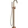Essebagno Colonne de sol mécanique cuivre brossé pour baignoire ilot Charme II