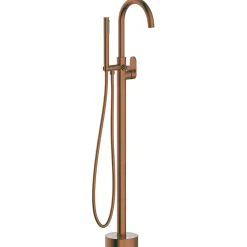 Essebagno Colonne de sol mécanique cuivre brossé pour baignoire ilot Charme II