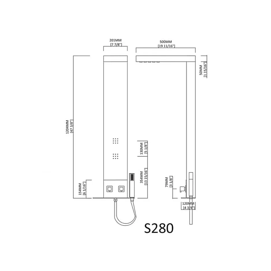 Distribain Colonne d'hydromassage S280 -