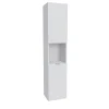 Bb Loisir Colonne Meuble Salle de bain 165x35x30cm 2 portes blanc COLO à fixer au mur* Colonne De Salle De Bains