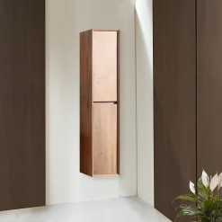 Jindoli Colonne salle de bain 160 cm chêne brun Aquaroca