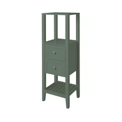 GoodHome Colonne salle de bains à poser l.40 x H.120 x P.36 cm vert, Perma* Colonne De Salle De Bains
