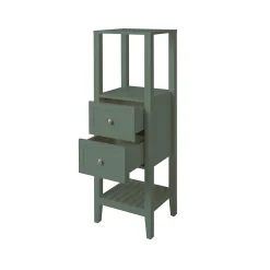 GoodHome Colonne salle de bains à poser l.40 x H.120 x P.36 cm vert, Perma* Colonne De Salle De Bains