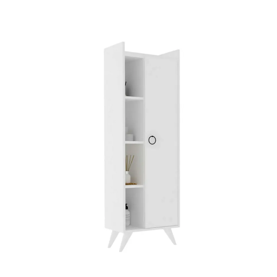 Pier Import Colonne salle de bains blanche, rangements mixtes MARFA
