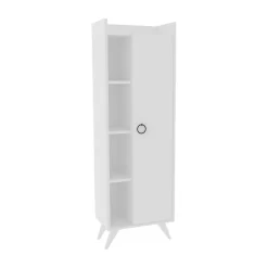 Pier Import Colonne salle de bains blanche, rangements mixtes MARFA