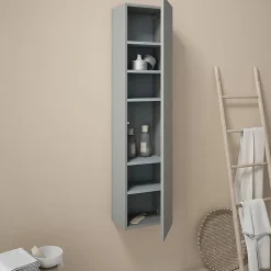 Autres Colonne suspendue de rangement gris, Odda* Meuble De Salle De Bains Faible Profondeur