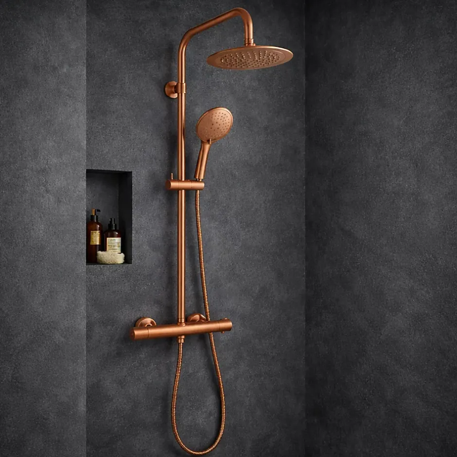 Essebagno Colonne thermostatique, cuivre, Essegoia II* Colonne De Douche Thermostatique