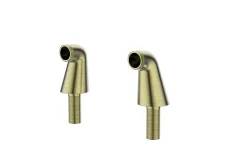 Essebagno Colonnette mâle mâle H.7 cm, doré brossé, vendue par 2* Accessoire De Robinet