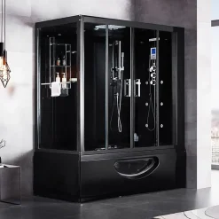 Archipel Combi Balneo douche Hammam CBH BLACK 179x97 - DROITE