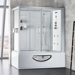 Archipel Combi Balneo douche Hammam CBH PUR WHITE 179x97 - DROITE
