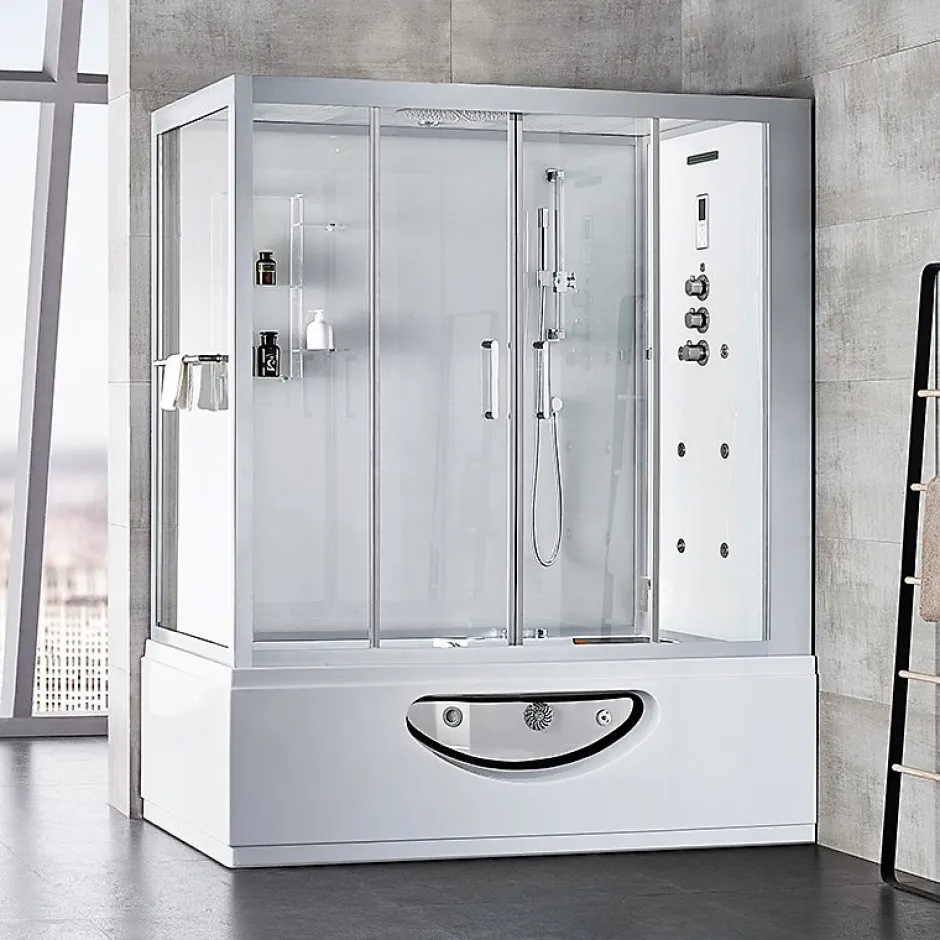 Archipel Combi Balneo douche Hammam CBH PUR WHITE 179x97 - DROITE