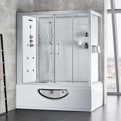 Archipel Combi Balneo douche Hammam CBH PUR WHITE 179x97 - GAUCHE* Baignoire Balnéo