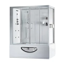 Archipel Combi Balneo douche Hammam CBH PUR WHITE 179x97 - GAUCHE* Baignoire Balnéo