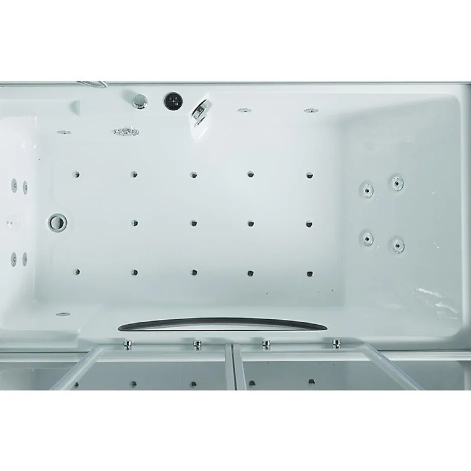Archipel Combi Balneo douche Hammam CBH PUR WHITE 179x97 - GAUCHE* Baignoire Balnéo