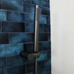 Essebagno Combiné support de douche gun métal 3 pièces Luisa