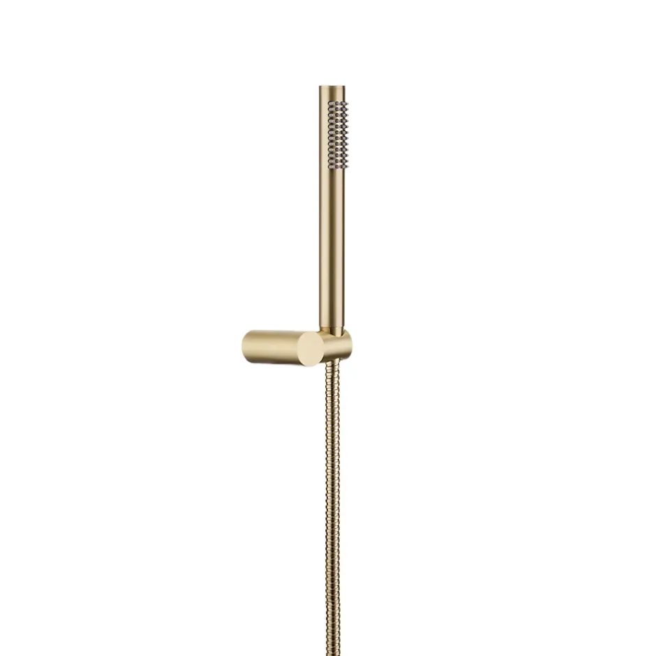 Essebagno Combiné support de douche or brossé 3 pièces Luisa* Pommeau De Douche, Flexible Et Barre De Douche