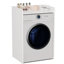 Topeshop COMO - Meuble de rangement pour machine à laver - Meuble SDB - 64x50x97.5 cm - Buanderie* Meuble De Salle De Bains Faible Profondeur