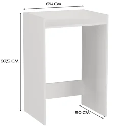 Topeshop COMO - Meuble de rangement pour machine à laver - Meuble SDB - 64x50x97.5 cm - Buanderie* Meuble De Salle De Bains Faible Profondeur