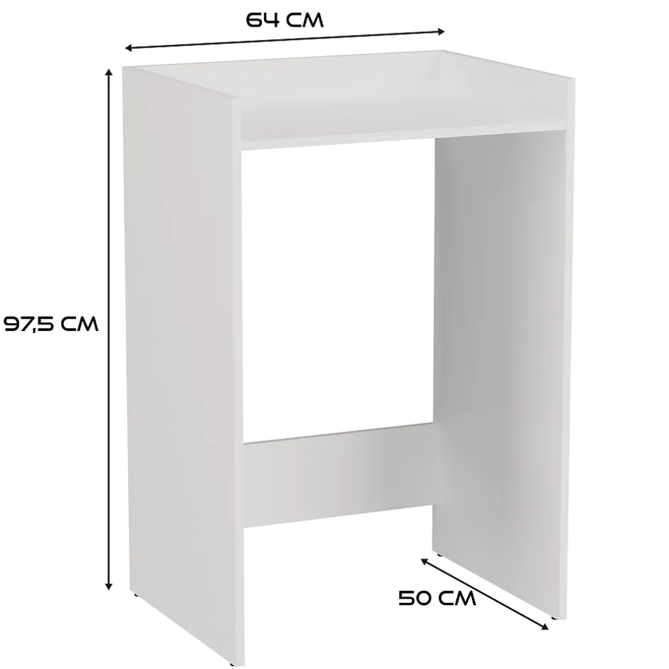 Topeshop COMO - Meuble de rangement pour machine à laver - Meuble SDB - 64x50x97.5 cm - Buanderie* Meuble De Salle De Bains Faible Profondeur
