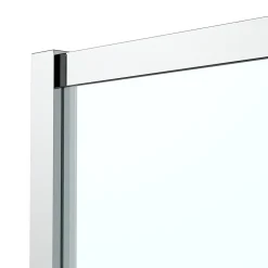 GoodHome Complément d'ouverture l.40 x H.195 cm, bandes miroir, profilés alu chrome, Ledava* Paroi De Douche