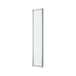 GoodHome Complément d'ouverture l.40 x H.195 cm, verre transparent, profilés alu chrome, Ledava