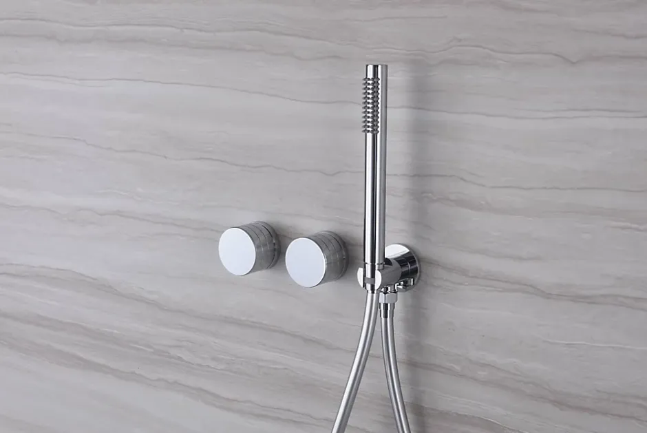 Hudor Composition de douche SC34 en laiton chromé collection Erymanthe* Colonne De Douche Mécanique